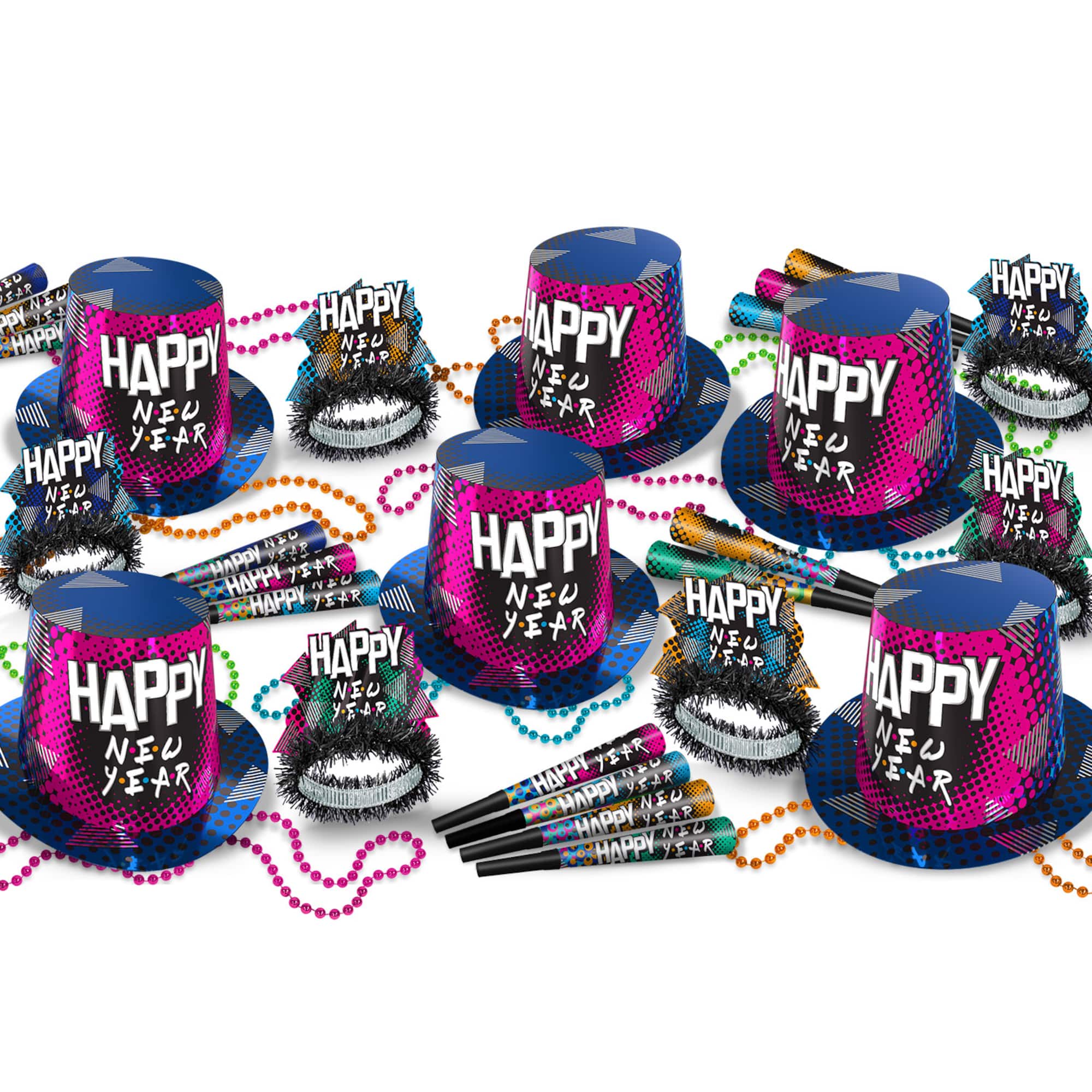 Beistle 90's New Year Assortment Kit for 50